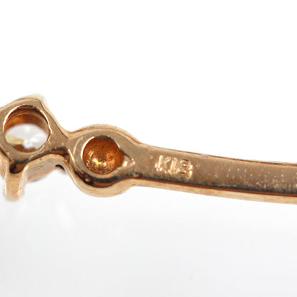 K18WG ホワイトゴールド K18PG ピンクゴールド ネックレス ダイヤモンド 3.1g 40cm レディース【中古】