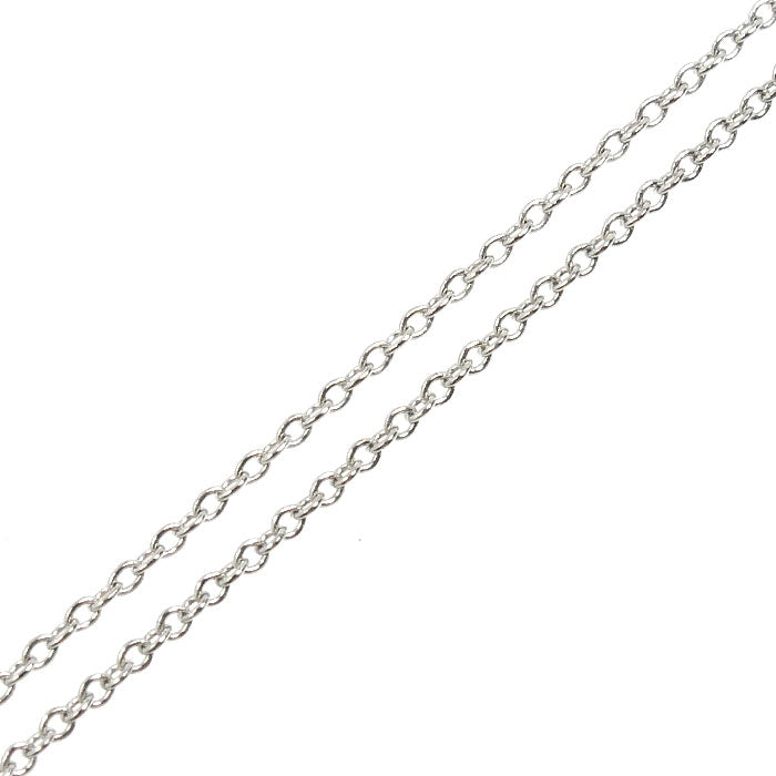 TIFFANY&Co. ティファニー Pt950プラチナ センチメンタルハート 3PD ネックレス ダイヤモンド 3.1g 42cm レディース【中古】