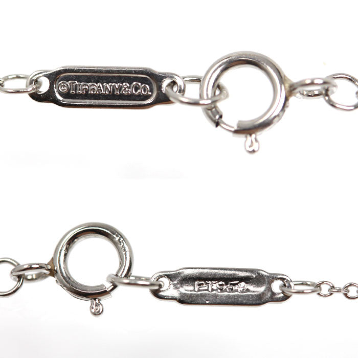 TIFFANY&Co. ティファニー Pt950プラチナ センチメンタルハート 3PD ネックレス ダイヤモンド 3.1g 42cm レディース【中古】