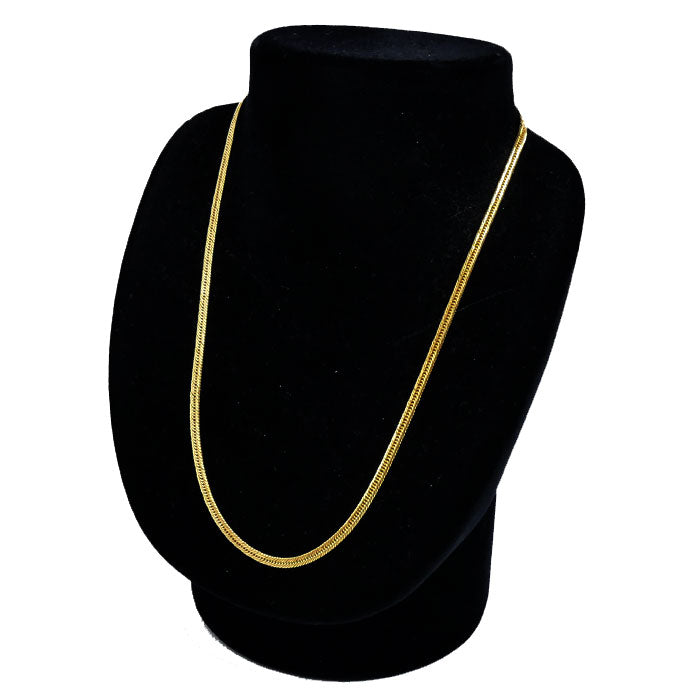 K18YG イエローゴールド ネックレス 喜平6面Wカット 10.1g 40cm レディース【中古】