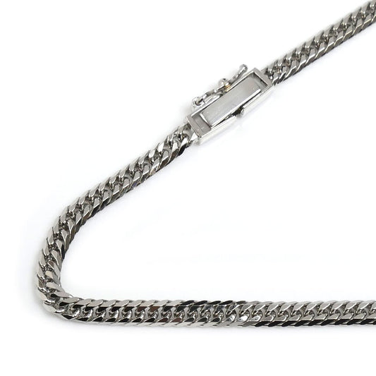 Pt850プラチナ ネックレス 喜平6面Wカット 13.0g 40cm レディース【中古】