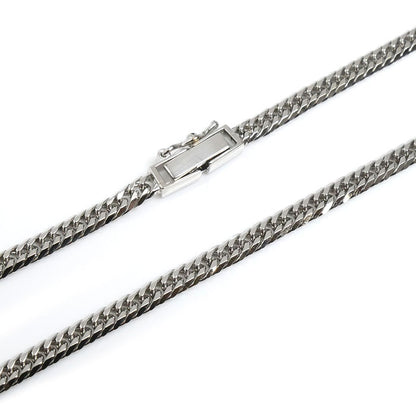 Pt850プラチナ ネックレス 喜平6面Wカット 13.0g 40cm レディース【中古】