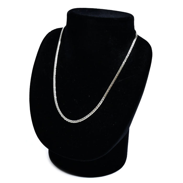 Pt850プラチナ ネックレス 喜平6面Wカット 13.0g 40cm レディース【中古】