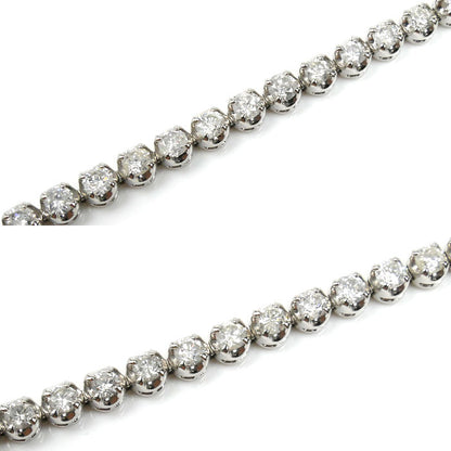 Pt850プラチナ テニス ブレスレット ダイヤモンド3.00ct 13.4g 18.0cm レディース【中古】