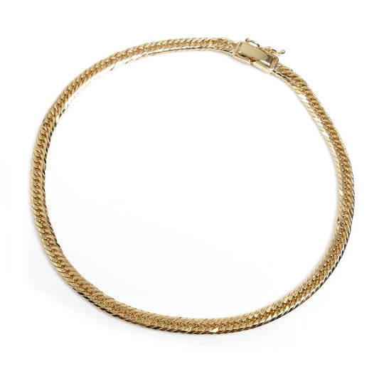 K18YG イエローゴールド アンクレット 喜平8面トリプルカット 10.3g 24cm ブレスレット レディース【中古】