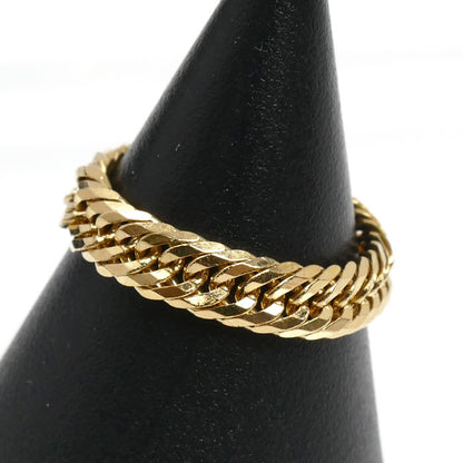 K18YG イエローゴールド 12面トリプル リング・指輪 12号 2.7g レディース【中古】