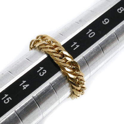 K18YG イエローゴールド 12面トリプル リング・指輪 12号 2.7g レディース【中古】