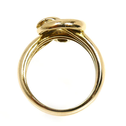 K18YG イエローゴールド ヘビ リング・指輪 9号 7.7g レディース【中古】