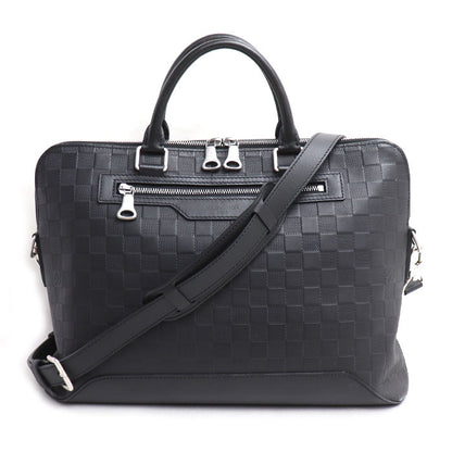 LOUIS VUITTON ルイ・ヴィトン アヴェニュー ブリーフケース ブリーフケース ダミエアンフィニ ブラック N41019 MB2168 メンズ【中古】
