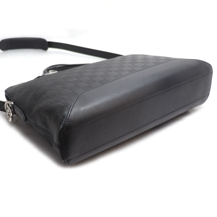 LOUIS VUITTON ルイ・ヴィトン アヴェニュー ブリーフケース ブリーフケース ダミエアンフィニ ブラック N41019 MB2168 メンズ【中古】