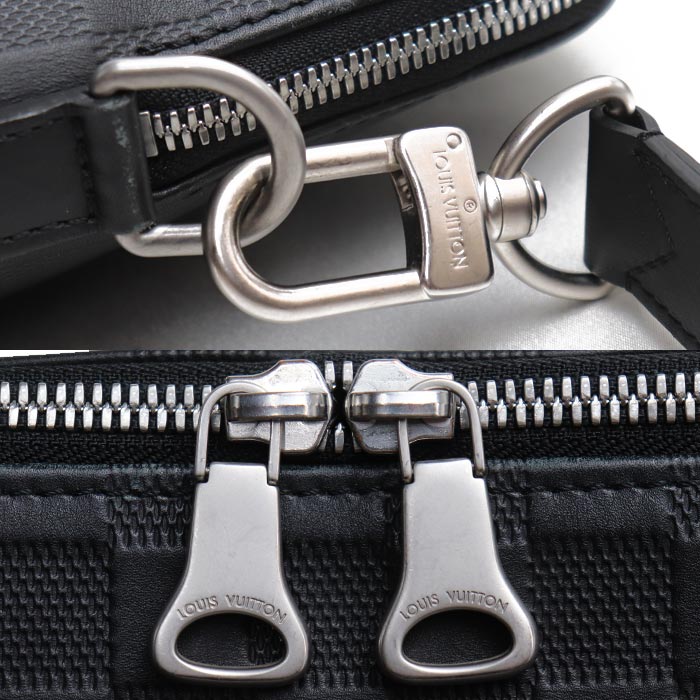 LOUIS VUITTON ルイ・ヴィトン アヴェニュー ブリーフケース ブリーフケース ダミエアンフィニ ブラック N41019 MB2168 メンズ【中古】