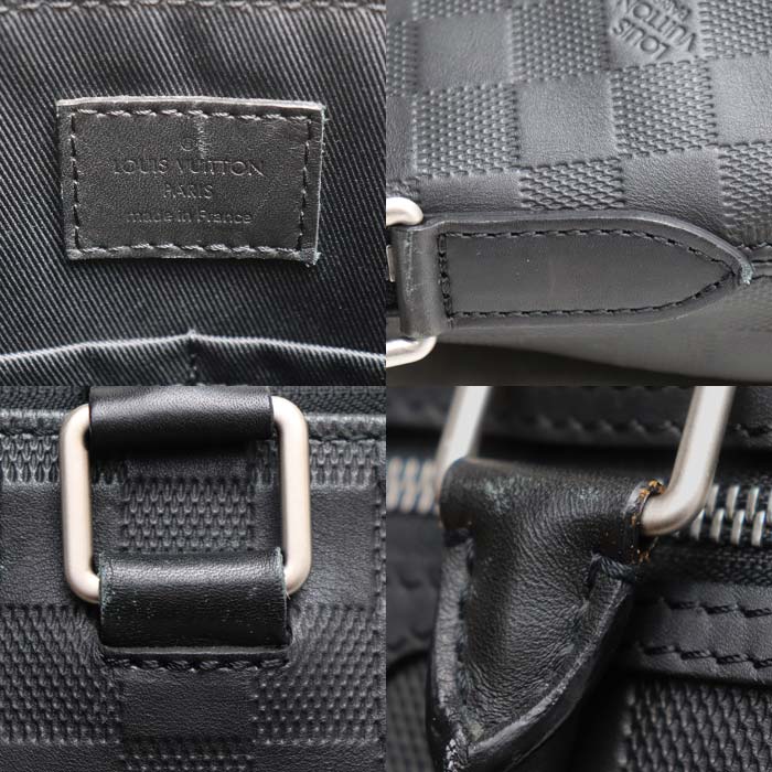 LOUIS VUITTON ルイ・ヴィトン アヴェニュー ブリーフケース ブリーフケース ダミエアンフィニ ブラック N41019 MB2168 メンズ【中古】