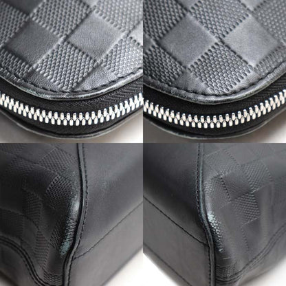 LOUIS VUITTON ルイ・ヴィトン アヴェニュー ブリーフケース ブリーフケース ダミエアンフィニ ブラック N41019 MB2168 メンズ【中古】
