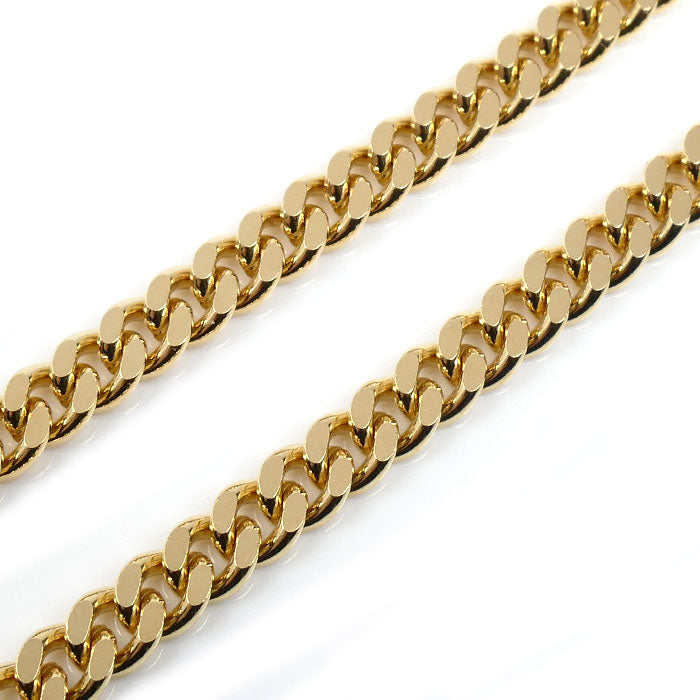 K18YG イエローゴールド ブレスレット 喜平2面カット 10.1g 18cm レディース【中古】