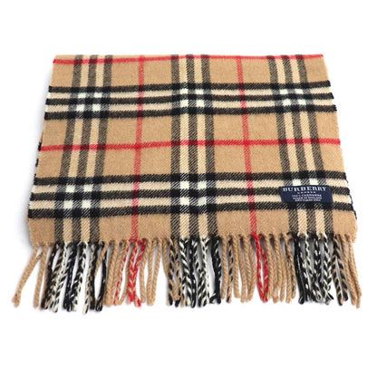 BURBERRY バーバリー ロンドン ノバチェック マフラー ベージュ レディース【中古】