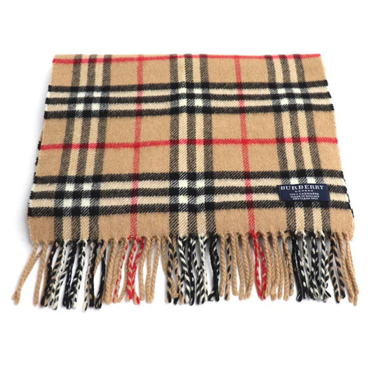BURBERRY バーバリー ロンドン ノバチェック マフラー ベージュ レディース【中古】