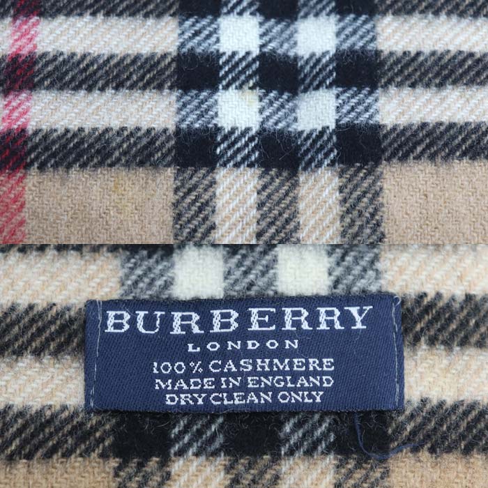 BURBERRY バーバリー ロンドン ノバチェック マフラー ベージュ レディース【中古】