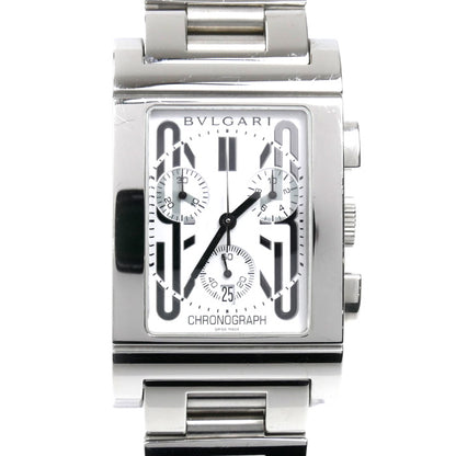 BVLGARI ブルガリ レッタンゴロ クロノグラフ 腕時計 電池式 RTC49S メンズ【中古】
