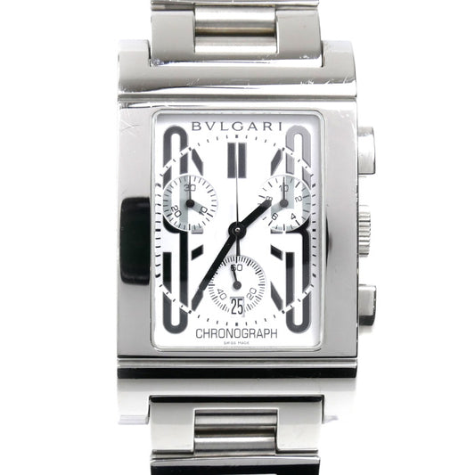 BVLGARI ブルガリ レッタンゴロ クロノグラフ 腕時計 電池式 RTC49S メンズ【中古】