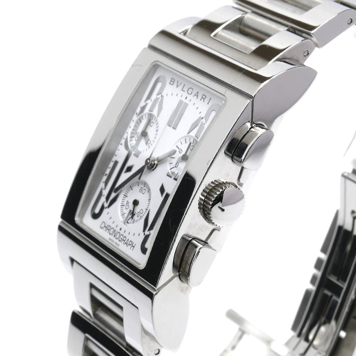 BVLGARI ブルガリ レッタンゴロ クロノグラフ 腕時計 電池式 RTC49S メンズ【中古】