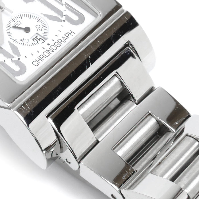 BVLGARI ブルガリ レッタンゴロ クロノグラフ 腕時計 電池式 RTC49S メンズ【中古】