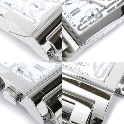 BVLGARI ブルガリ レッタンゴロ クロノグラフ 腕時計 電池式 RTC49S メンズ【中古】