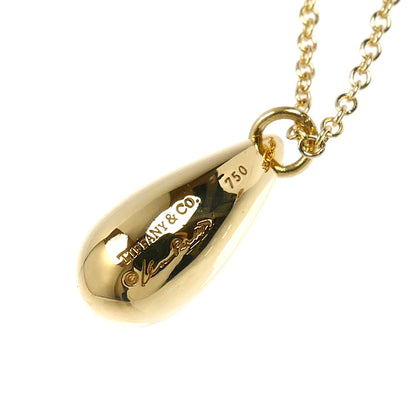 TIFFANY&Co. ティファニー K18YG イエローゴールド ティアドロップ ネックレス 4.7g 40cm レディース【中古】【美品】