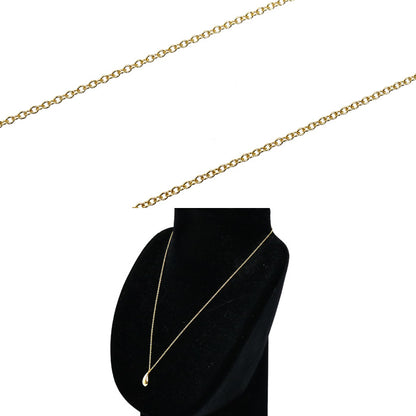 TIFFANY&Co. ティファニー K18YG イエローゴールド ティアドロップ ネックレス 4.7g 40cm レディース【中古】【美品】