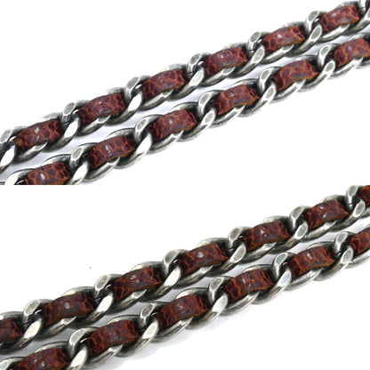 CHANEL シャネル キャビアスキン Wチェーンショルダー ショルダーバッグ ブラウン A67317 レディース【中古】