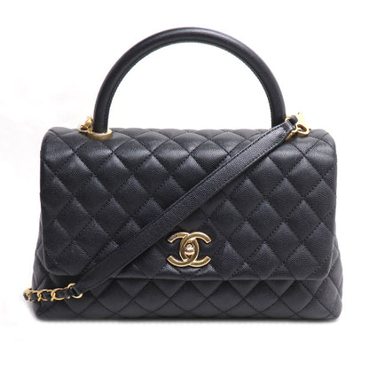 CHANEL シャネル ココハンドル 29 2Wayショルダーバッグ ブラック A92991 キャビアスキン レディース【中古】