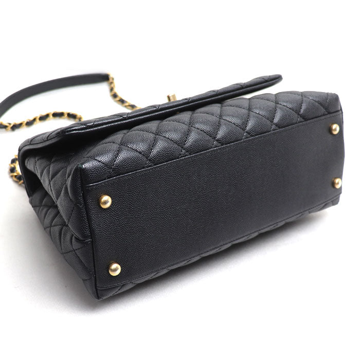 CHANEL シャネル ココハンドル 29 2Wayショルダーバッグ ブラック A92991 キャビアスキン レディース【中古】