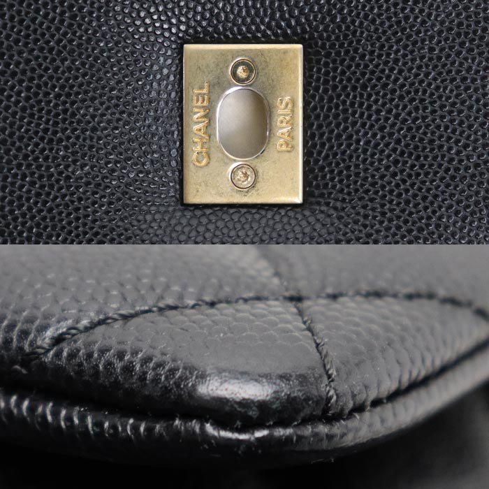 CHANEL シャネル ココハンドル 29 2Wayショルダーバッグ ブラック A92991 キャビアスキン レディース【中古】
