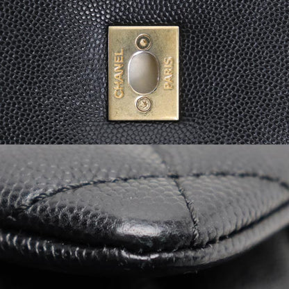 CHANEL シャネル ココハンドル 29 2Wayショルダーバッグ ブラック A92991 キャビアスキン レディース【中古】