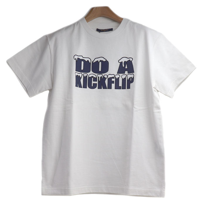 LOUIS VUITTON ルイ・ヴィトン DO A KICKFLIP 半袖Ｔシャツ ホワイト RM221 NPL HMY98W. S メンズ【未使用】【買取品】