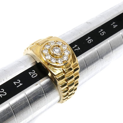 K18YG イエローゴールド リング・指輪 ダイヤモンド0.40ct 18.5号 8.1g メンズ【中古】