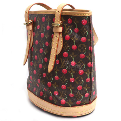 LOUIS VUITTON ルイ・ヴィトン バケットPM トートバッグ モノグラムチェリー M95012 FL0025/FL0015 レディース【中古】【美品】