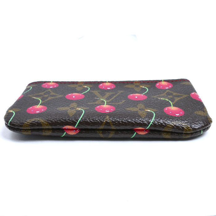 LOUIS VUITTON ルイ・ヴィトン ポシェットクレ コインケース モノグラムチェリー M95042 CA0025 レディース【中古】【美品】