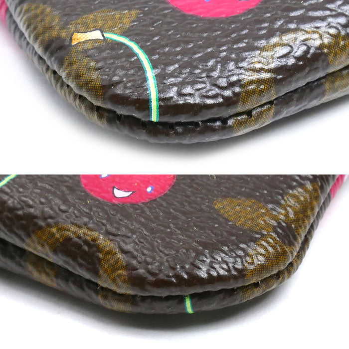 LOUIS VUITTON ルイ・ヴィトン ポシェットクレ コインケース モノグラムチェリー M95042 CA0025 レディース【中古】【美品】