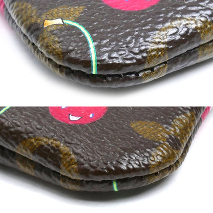 LOUIS VUITTON ルイ・ヴィトン ポシェットクレ コインケース モノグラムチェリー M95042 CA0025 レディース【中古】【美品】