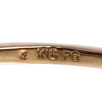 ESTELLE K18PG ピンクゴールド リング・指輪 ピンクサファイア ダイヤモンド 16号 2.7g レディース【中古】