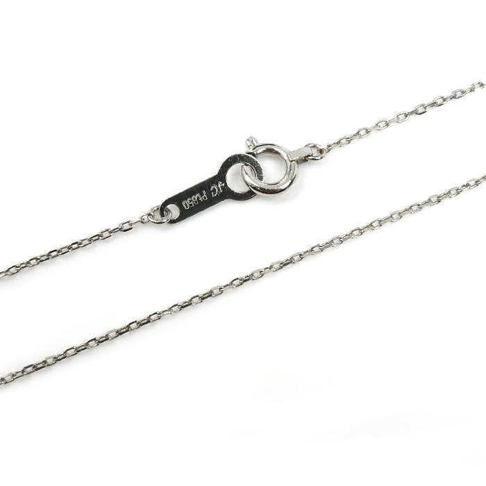 4℃ ヨンドシー Pt850プラチナ ネックレス ダイヤモンド 1.9g 40cm レディース【中古】