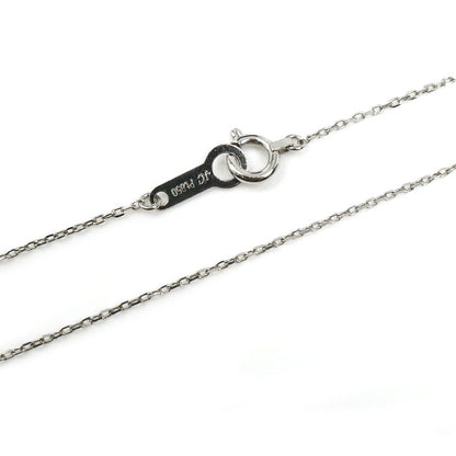 4℃ ヨンドシー Pt850プラチナ ネックレス ダイヤモンド 1.9g 40cm レディース【中古】