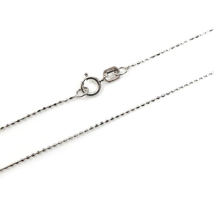 K18WG ホワイトゴールド ネックレス ペリドット2.80ct ダイヤモンド0.03ct 2.9g 40cm レディース【中古】