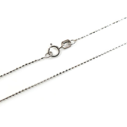 K18WG ホワイトゴールド ネックレス ペリドット2.80ct ダイヤモンド0.03ct 2.9g 40cm レディース【中古】