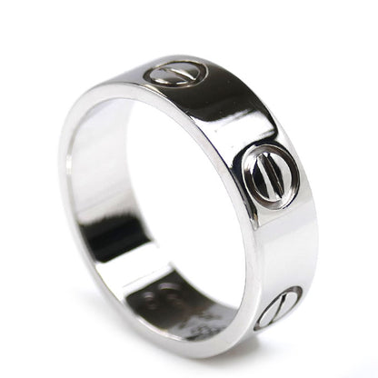 CARTIER カルティエ K18WG ホワイトゴールド ラブ クラシック リング・指輪 B4084750 10号 50 5.6g レディース【中古】【美品】
