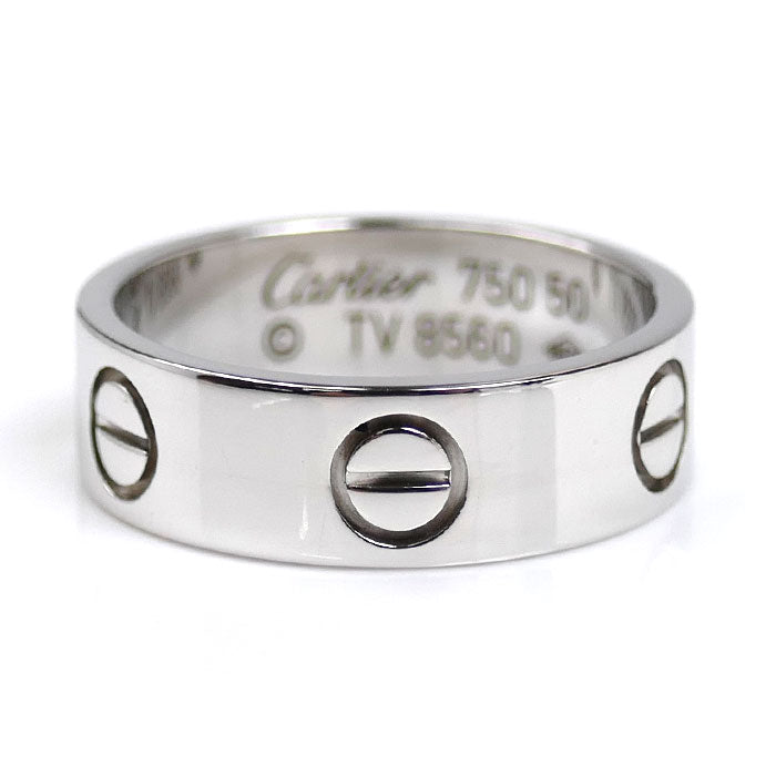 CARTIER カルティエ K18WG ホワイトゴールド ラブ クラシック リング・指輪 B4084750 10号 50 5.6g レディース【中古】【美品】