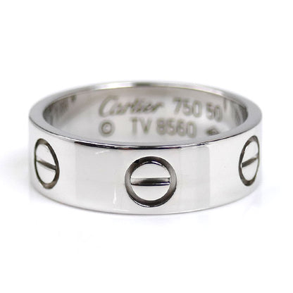 CARTIER カルティエ K18WG ホワイトゴールド ラブ クラシック リング・指輪 B4084750 10号 50 5.6g レディース【中古】【美品】