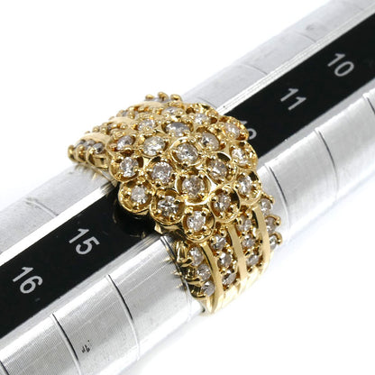 K18YG イエローゴールド リング・指輪 ダイヤモンド1.00ct 13号 4.6g レディース【中古】