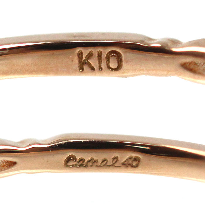 canal4℃ カナルヨンドシー K10PG ピンクゴールド リング・指輪 152326143102 ダイヤモンド 5号 0.6g レディース【中古】