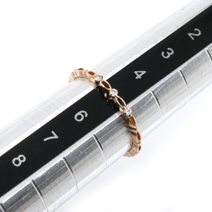 canal4℃ カナルヨンドシー K10PG ピンクゴールド リング・指輪 152326143102 ダイヤモンド 5号 0.6g レディース【中古】